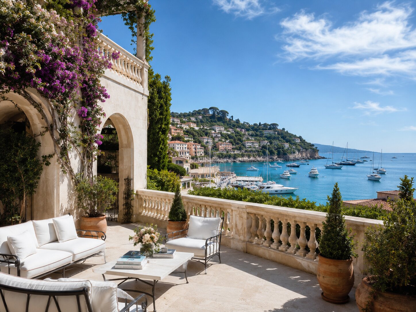 Saint-Tropez villa terrace